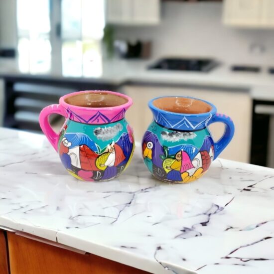 Tazas de barro para café