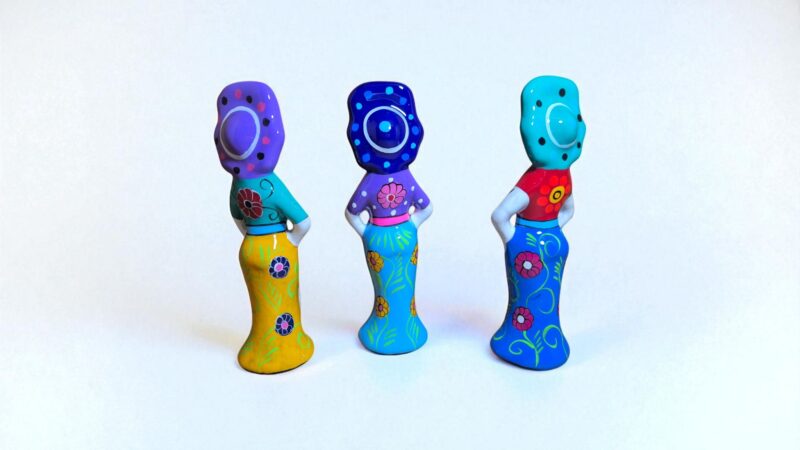 Catrinas de barro para el Día de los Muertos Catrinas de barro para el Día de los Muertos