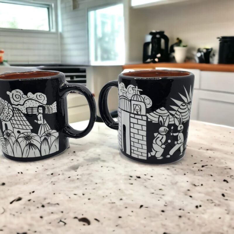Taza artesanal mexicana personalizada con logo para empresas - regalo corporativo