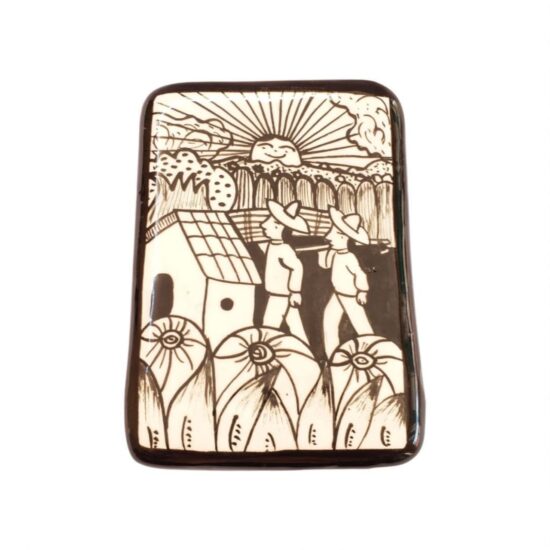 alhajeros de barro con diseños tradicionales en Xalitla, Guerrero