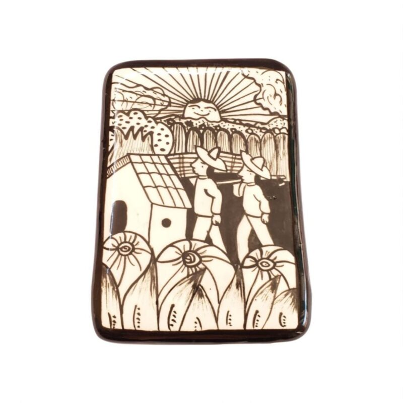 alhajeros de barro con diseños tradicionales en Xalitla, Guerrero