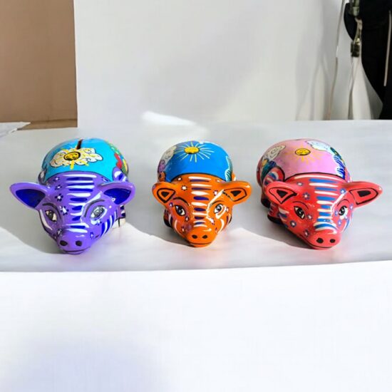 Alcancias de puerquito artesanales Pintado a mano en México