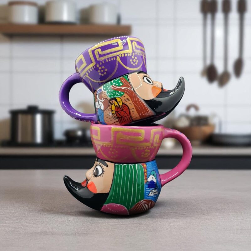 Colección tazas artesanales chinelos únicas - arte mexicano mayorista