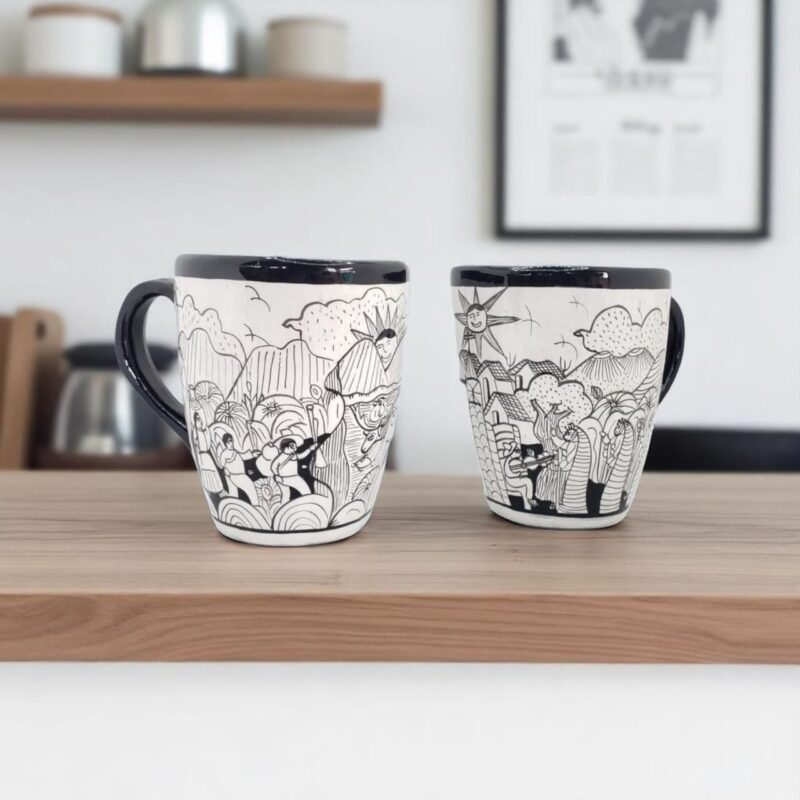 hand-painted Mexican mugs wholesale