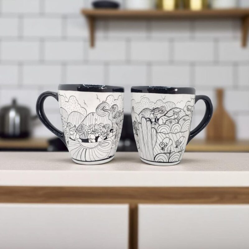 hand-painted Mexican mugs wholesale