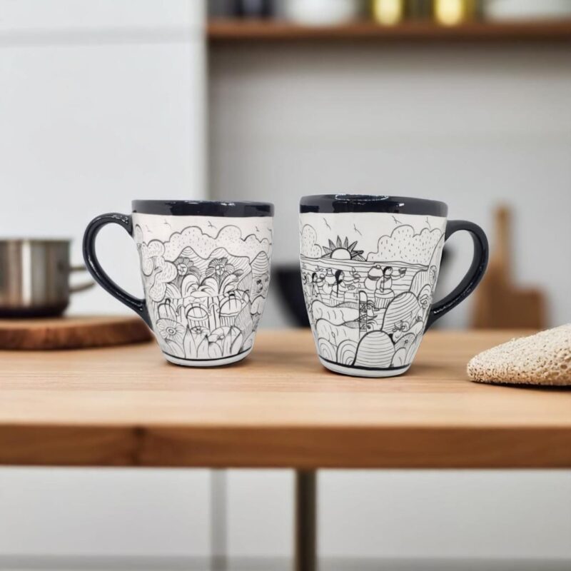 hand-painted Mexican mugs wholesale