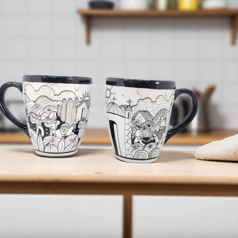 hand-painted Mexican mugs wholesale