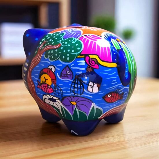 Mexican clay piggy banks