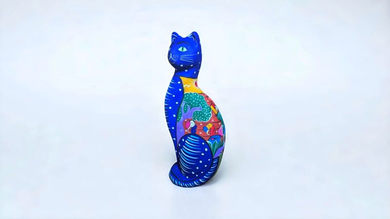 Alcancias de gato pintadas