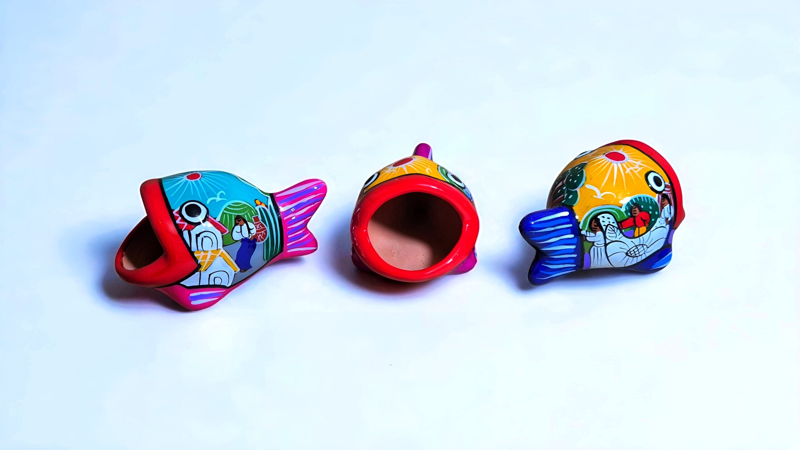 Peces de barro artesanales Peces de barro artesanales