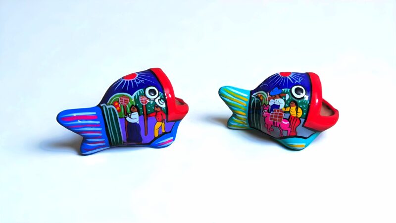 Peces de barro artesanales Peces de barro artesanales