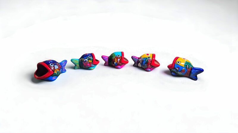 Peces de barro artesanales Peces de barro artesanales