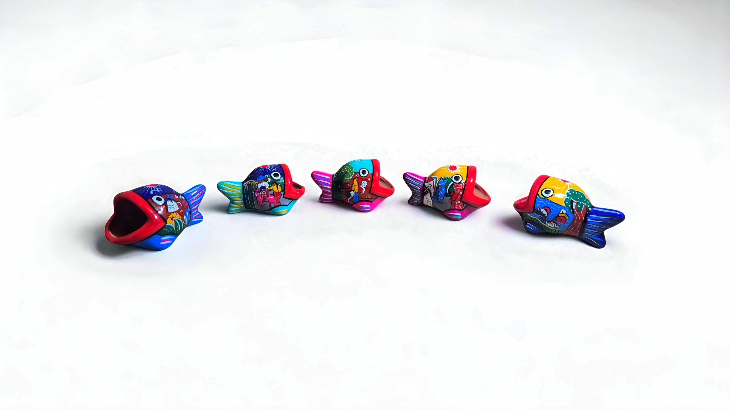 Peces de barro artesanales Peces de barro artesanales