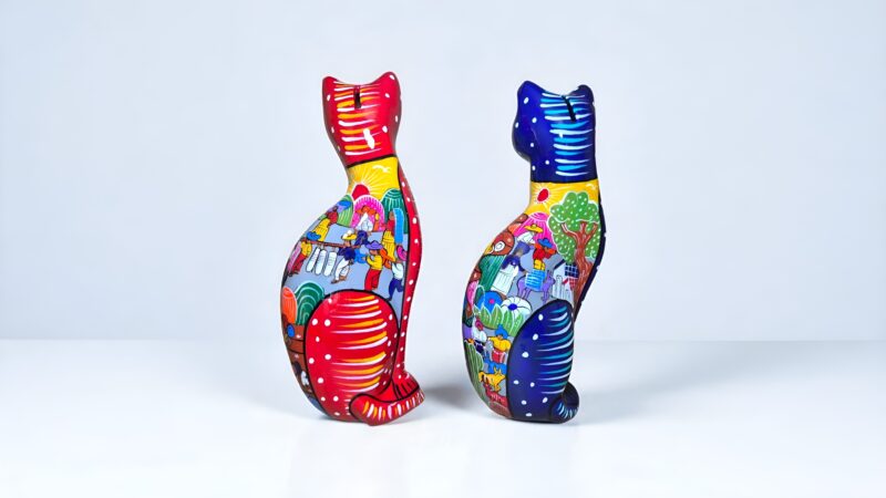 Alcancias de gato pintadas Alcancias de gato pintadas