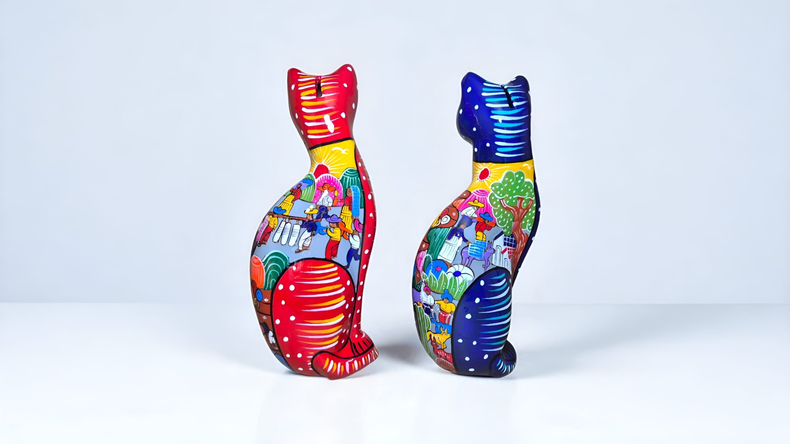 Alcancias de gato pintadas Alcancias de gato pintadas