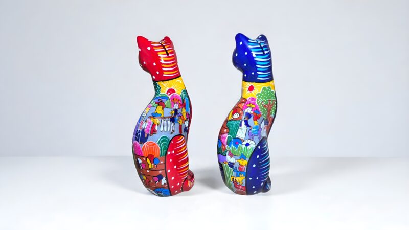 Alcancias de gato pintadas Alcancias de gato pintadas