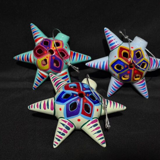 Esferas navideñas pintadas a mano