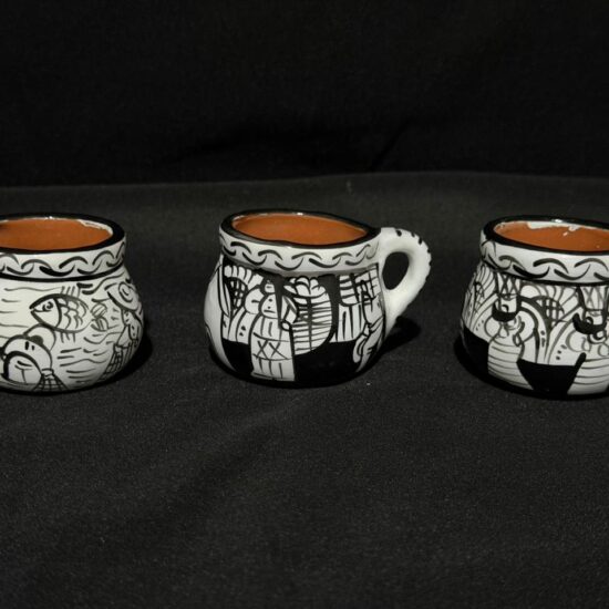 Caballitos de tequila de barro al por mayor | Artesanías Xalitla